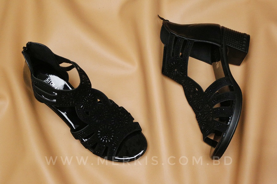 Black box heel shoes sale