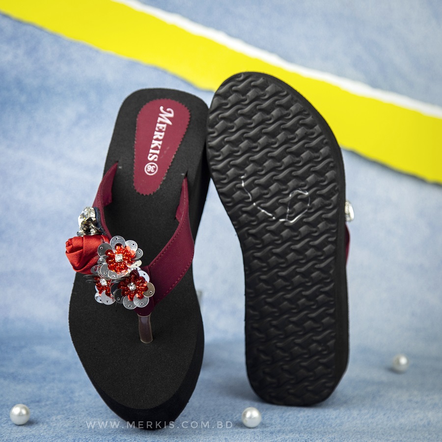 Flip flop sandal shoes for ladies | Merkis this item recent collection