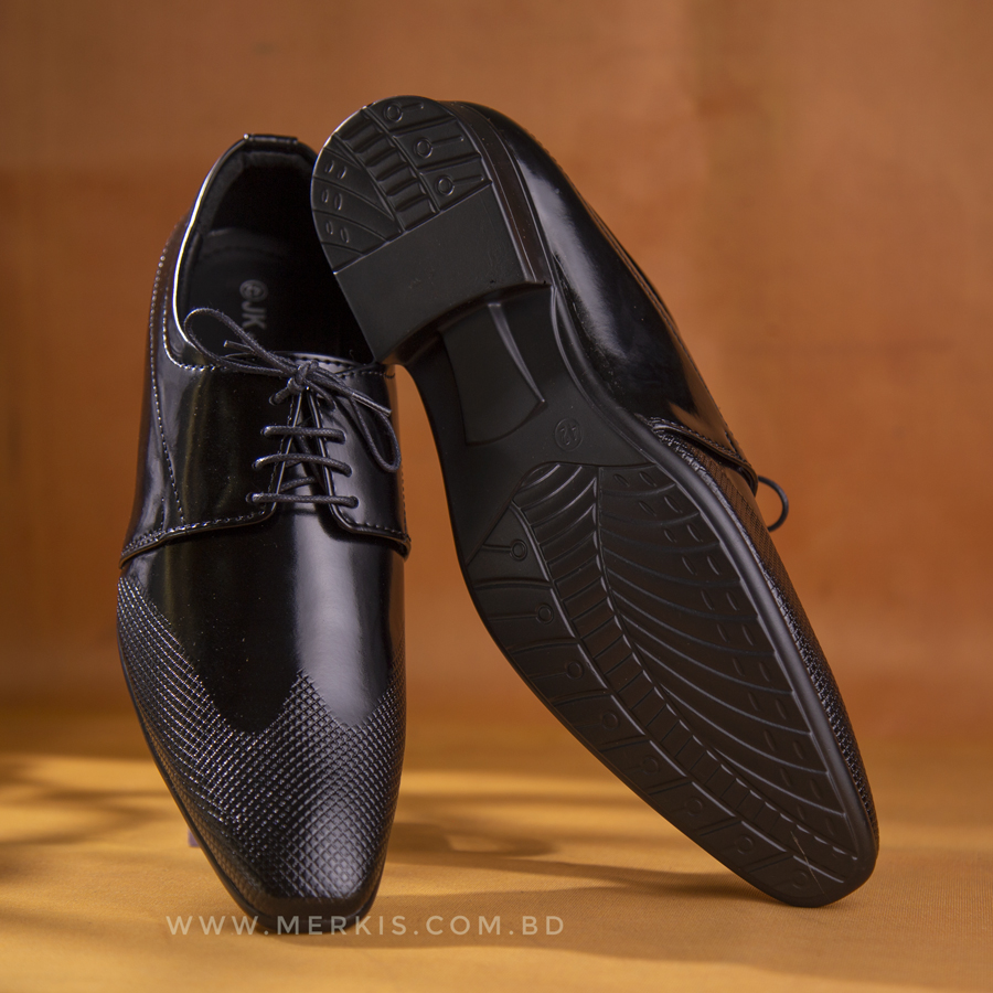 Mens Formal Black Shoe Timeless Elegance For Every Occasion 5088