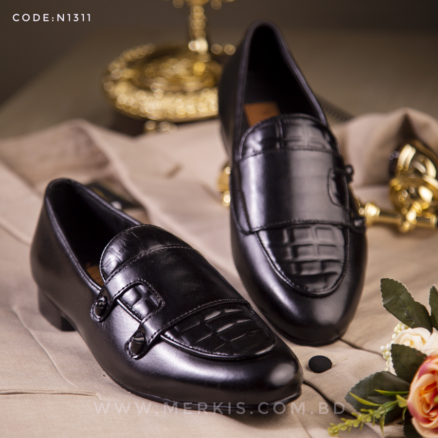 Best Black Double Monk Shoes for Every Occasion | Merkis