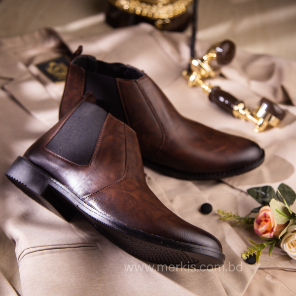 High Ankle Leather Boots For Men | Infinite Comfort | Merkis