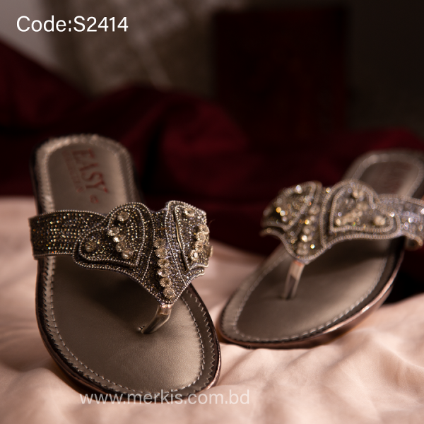 Silver Pakistani Sandal