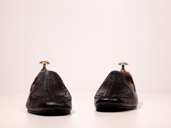 genuine leather black sandals for men