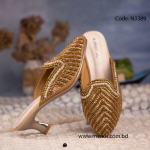 Golden Stone Sandals for Women