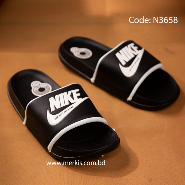 Nike Black Slippers for Men BD