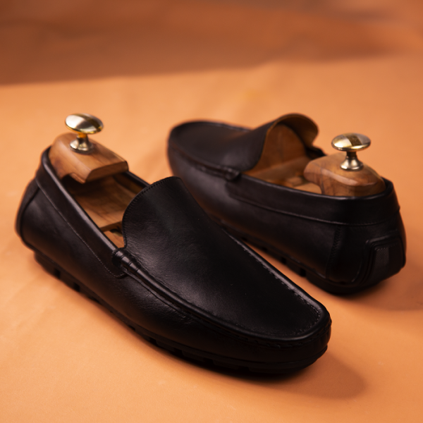 Black Leather Loafers for Men in Bangladesh