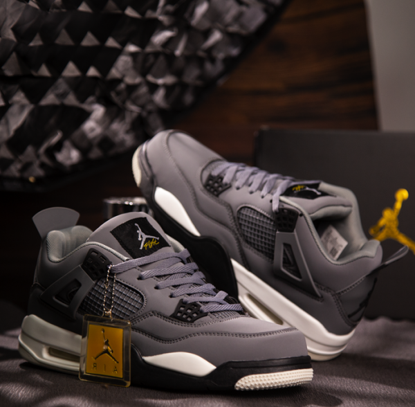 Iconic Jordan 4 Gray Sneaker