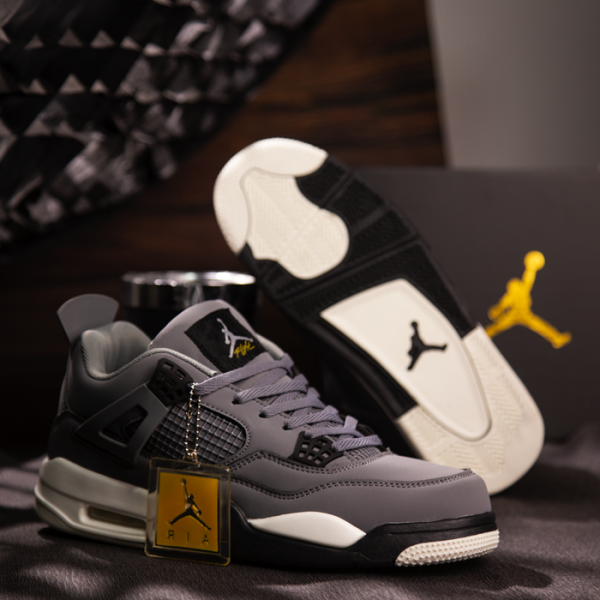 Iconic Jordan 4 Gray Sneaker