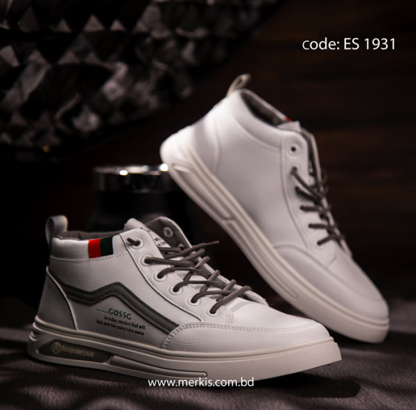 Best Selling High Neck White Sneaker