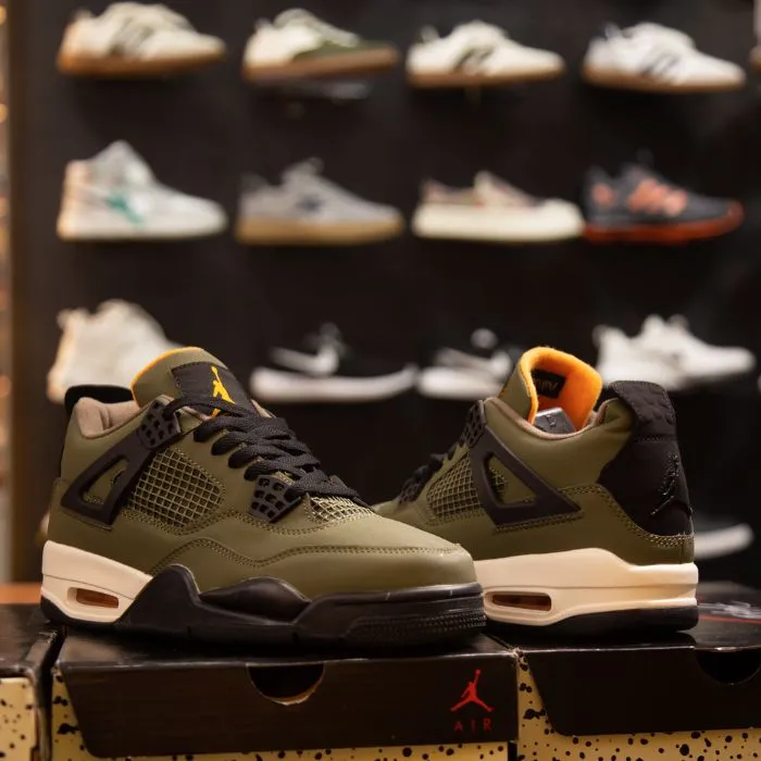 Premium Nike Air Jordan 4 Retro Army Green 1:1 Grade Men’s Sneaker - Image 4