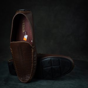 High-quality chocolate color loafer shoes bd