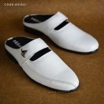 Genuine leather white sandal for men bd