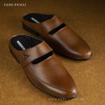 Genuine leather chocolate color sandal for men bd