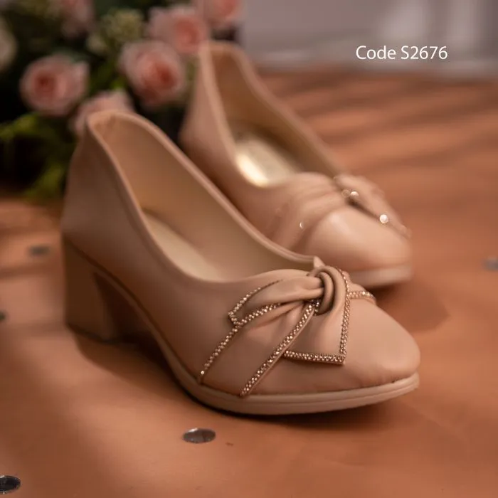 Premium Slip On Box Heel Shoe for Women | Fashion & Comfort