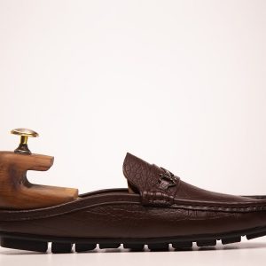 S1894 | Brown Leather Half Loafer For Men | New in 2024