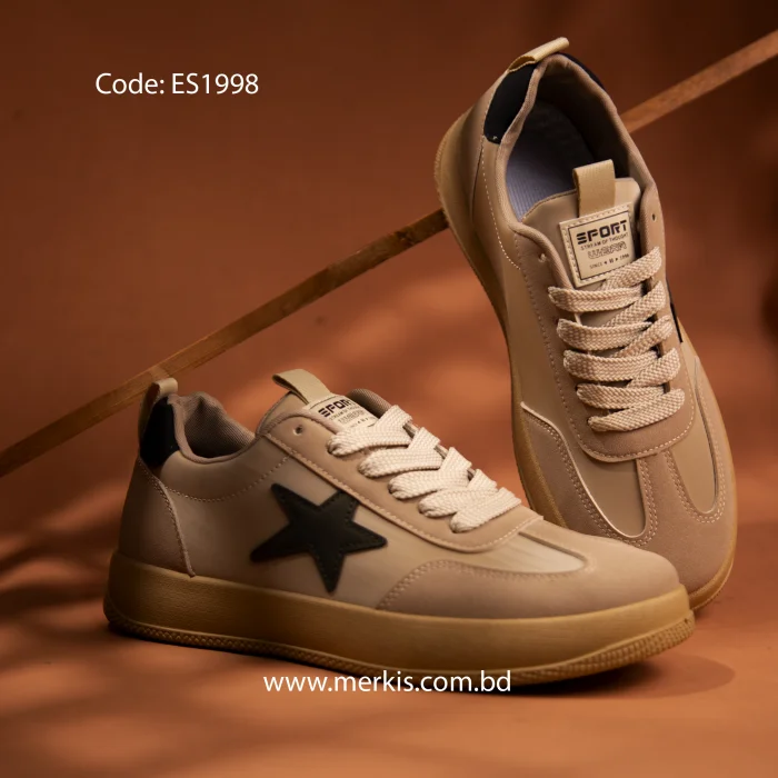 Stylish khaki Sneaker for Men in BD– Comfortable & Trendy