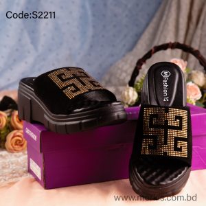 S2211 | Black Heel Sandal Price in BD | Elevate Every Step