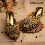 S2291 | Party Wear Half Nagra Shoes For Women | Festive Footwear