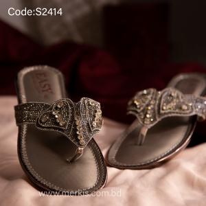 S2414 | Silver Pakistani Sandal