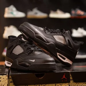 Premium Men’s Air Jordan 4 Black Cat 1:1 Grade Sneaker in BD