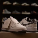 Nike AirForce 1 x Dior White Gray 1:1 Grade– Best Price in BD