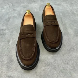 Stylish Suede Penny Loafers For Men