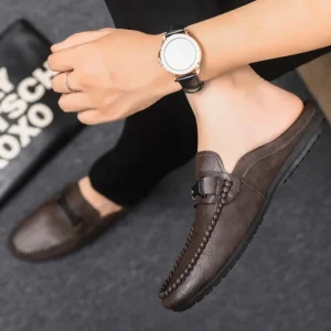 Premium Buckle Half Loafer For Men