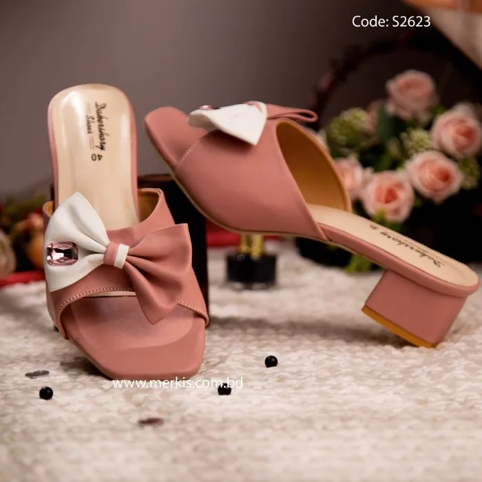 Stylish Block Heel Ladies Mule Sandal