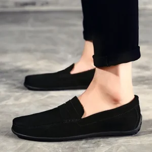 Suede Penny Loafer Shoes