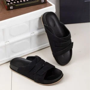 Top Quality Cross Strap Comfort Slide Sandals
