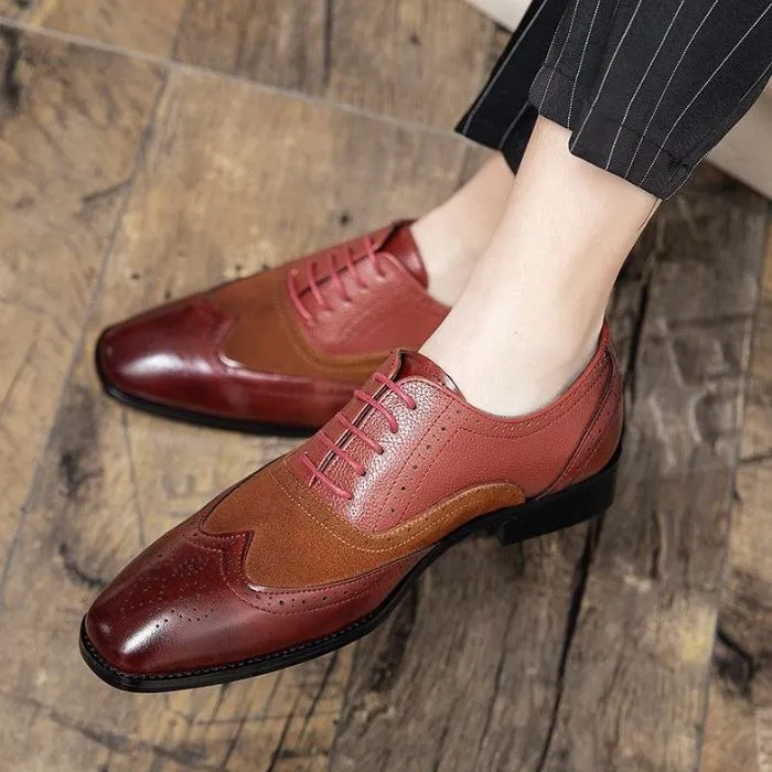 Exclusive Brogue Oxford Dress Shoes for Men