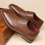 Stylish Brogue Derby Dress Shoes For Men