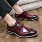 Premium Single Monk Strap Dress Shoes for Men