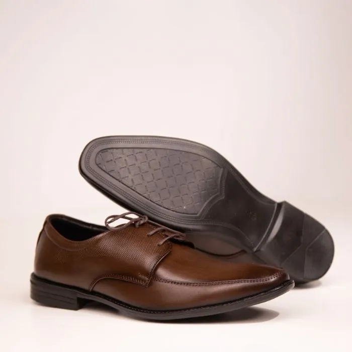 Exclusive Genuine Leather Moc Toe Derby Dress Shoes