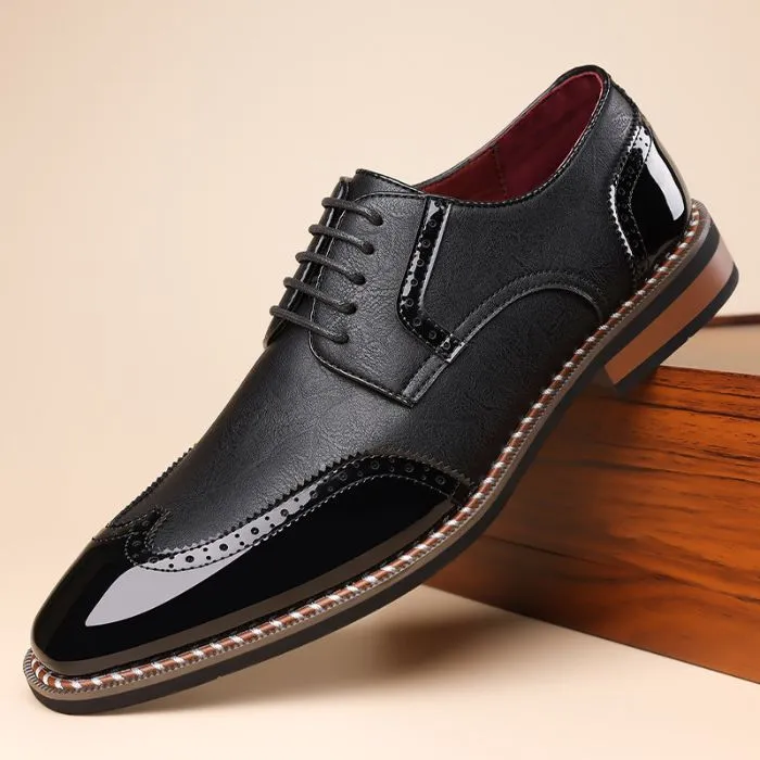 Premium Stylish Brogue Derby Dress Shoes For Men