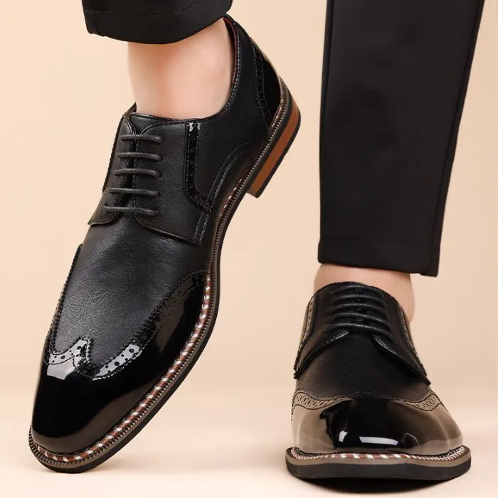 Premium Stylish Brogue Derby Dress Shoes For Men
