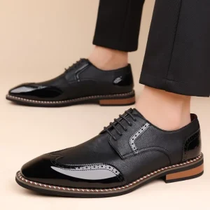 Premium Stylish Brogue Derby Dress Shoes For Men