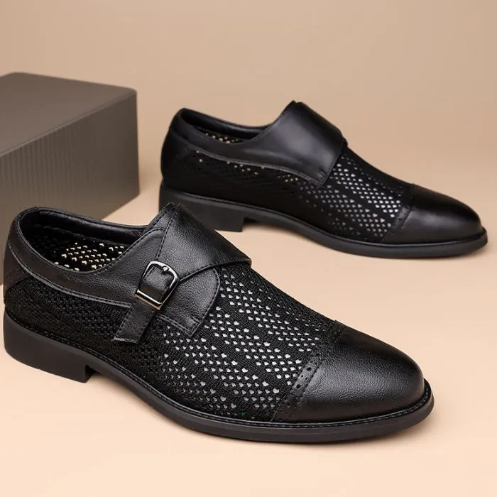 Breathable Single Monk Strap Dress Shoes
