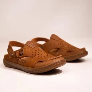 Trendy Genuine Leather Slip On Casual Sandal Shoes