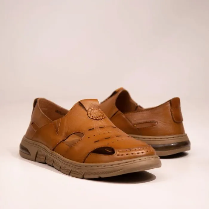 Genuine Leather Slip On Casual Sandal Shoes For Men