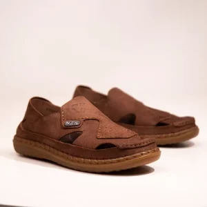 Stylish Genuine Leather Slip On Casual Sandal Shoes